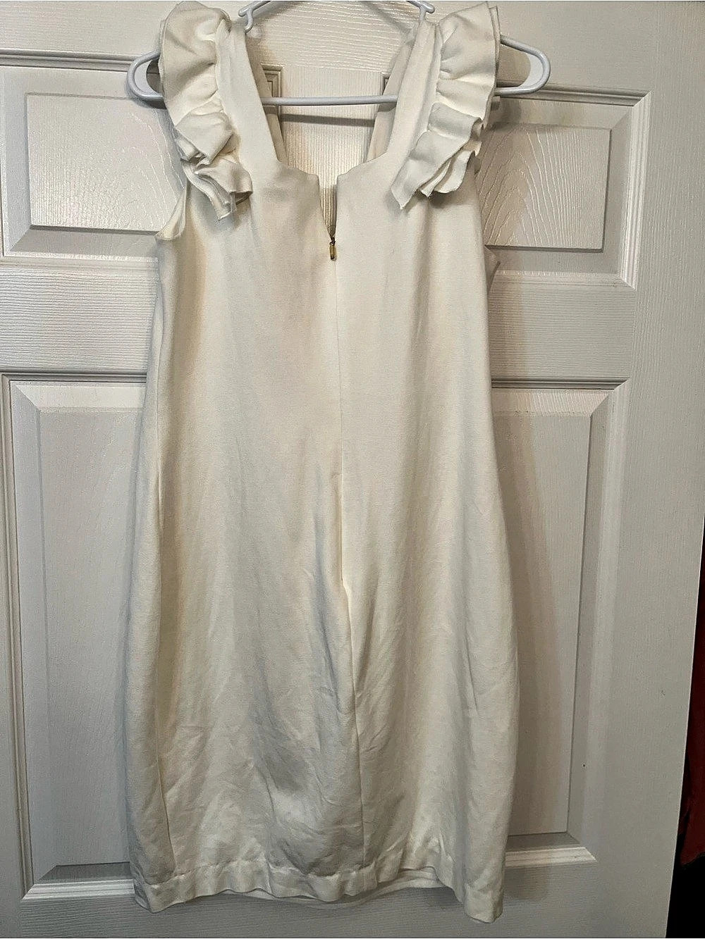 Trina Turk Ruffle Strap Mini Dress in White Size 10